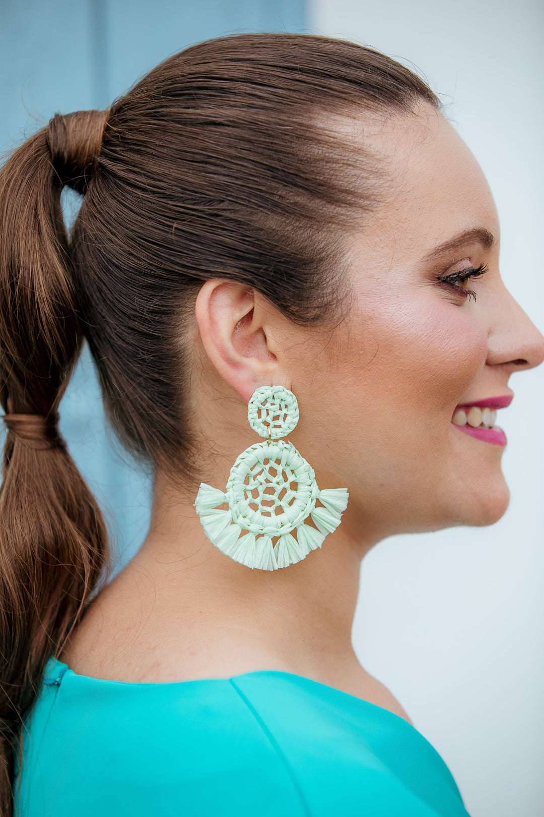 PENDIENTE DIANA VERDE