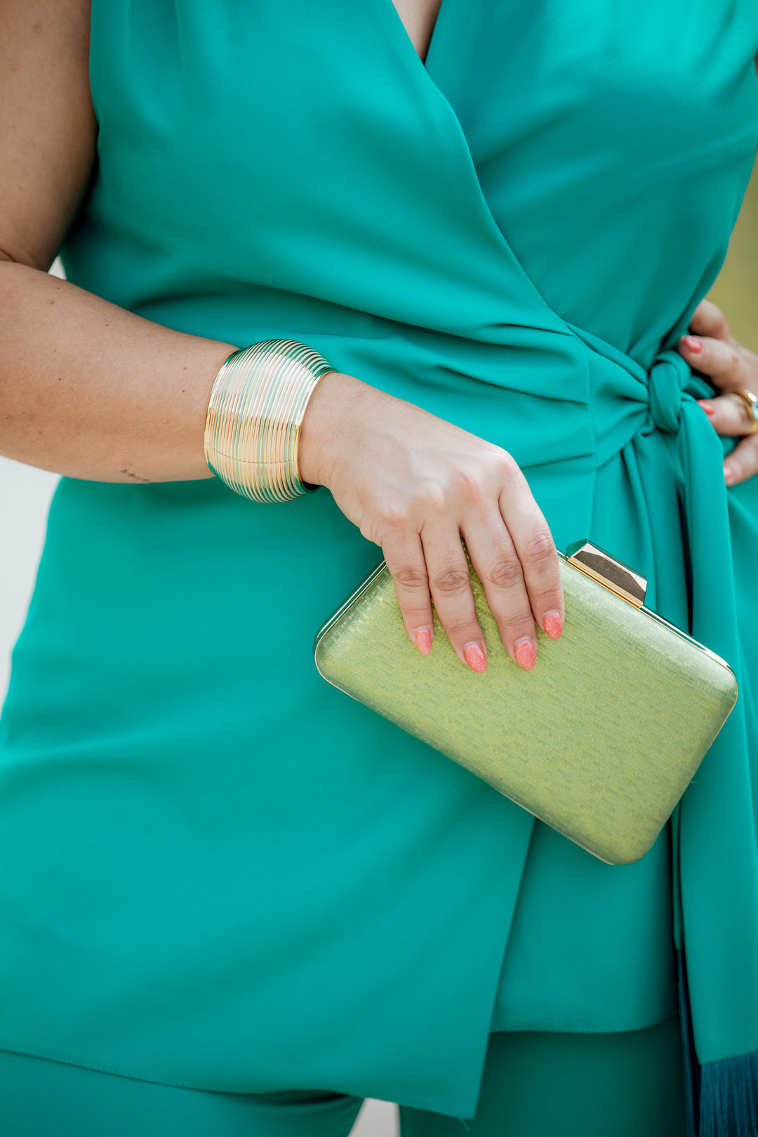 Bolso Clutch Pistacho