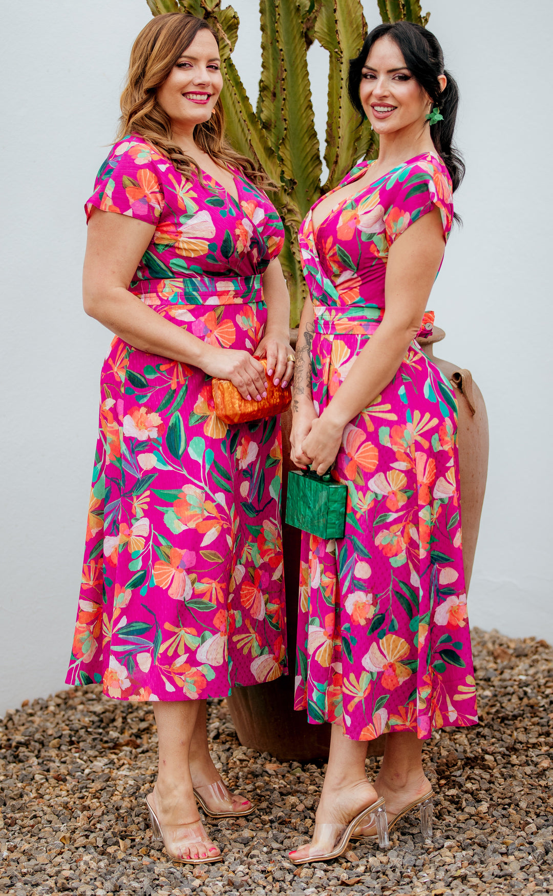 VESTIDO SILVIA ESTAMPADO ROSA