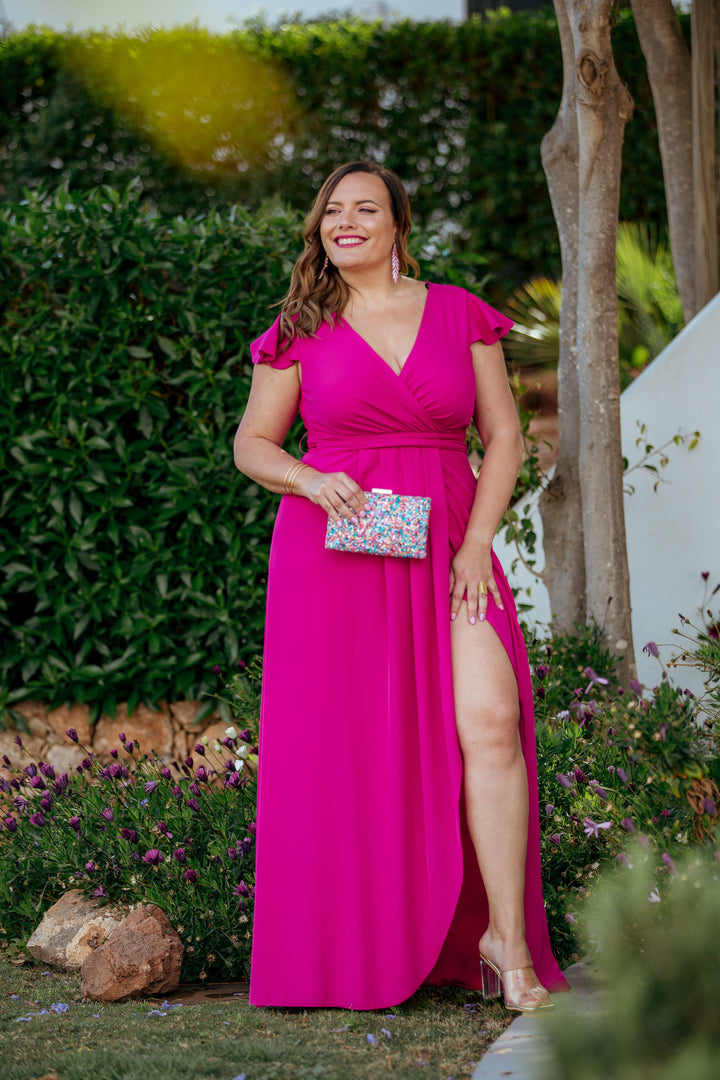 VESTIDO VOLANTE BUGANVILLA