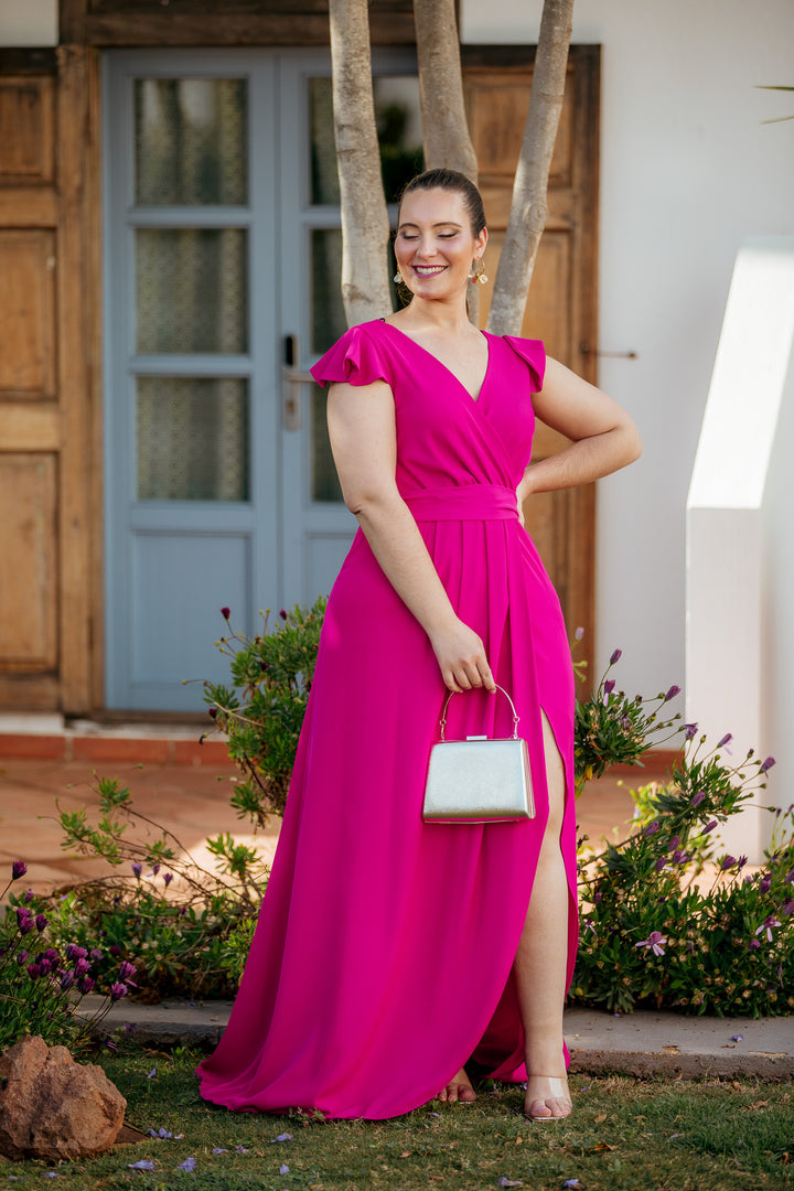 VESTIDO VOLANTE BUGANVILLA