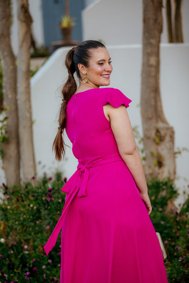 VESTIDO VOLANTE BUGANVILLA