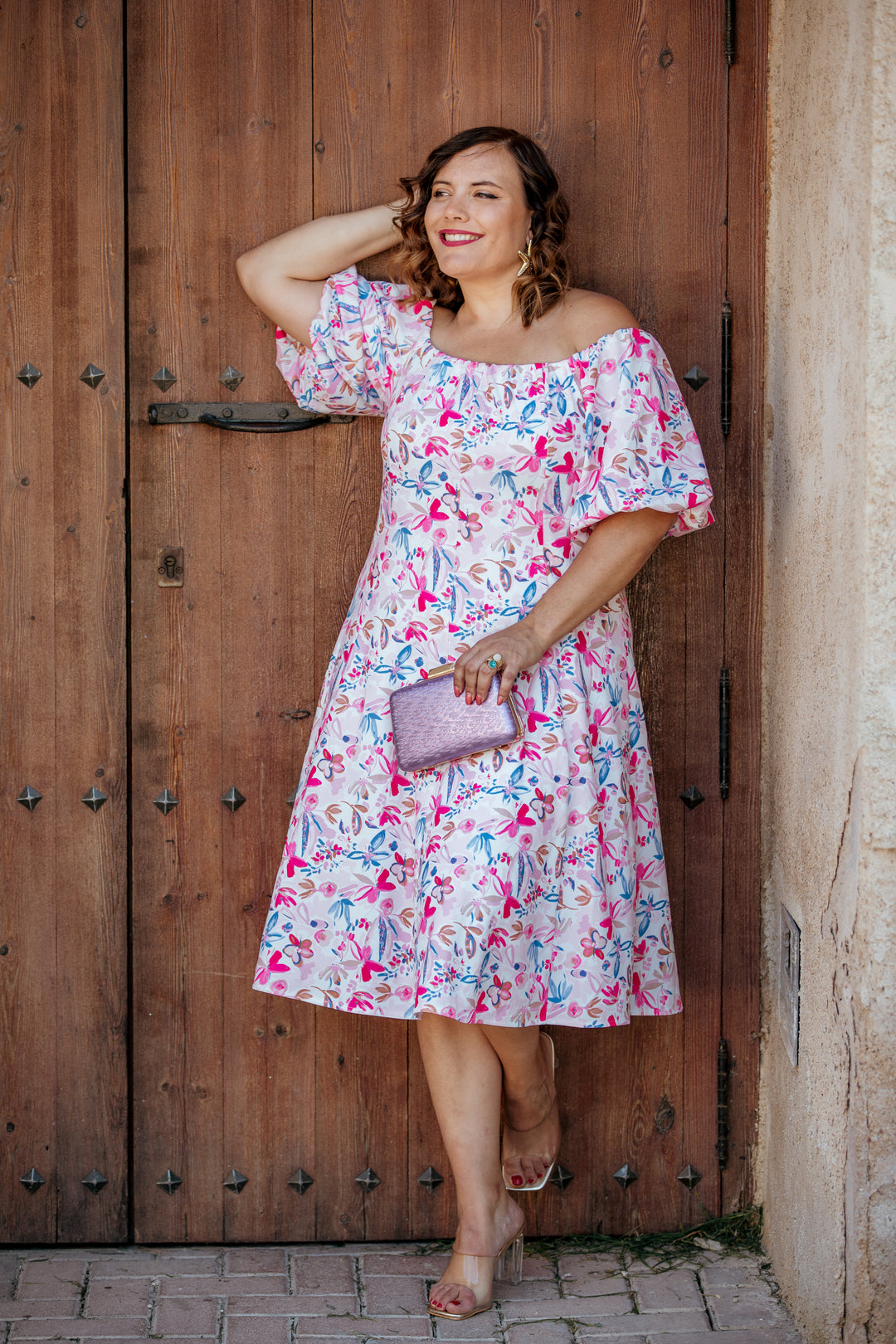VESTIDO CALA ESTAMPADO FLORAL