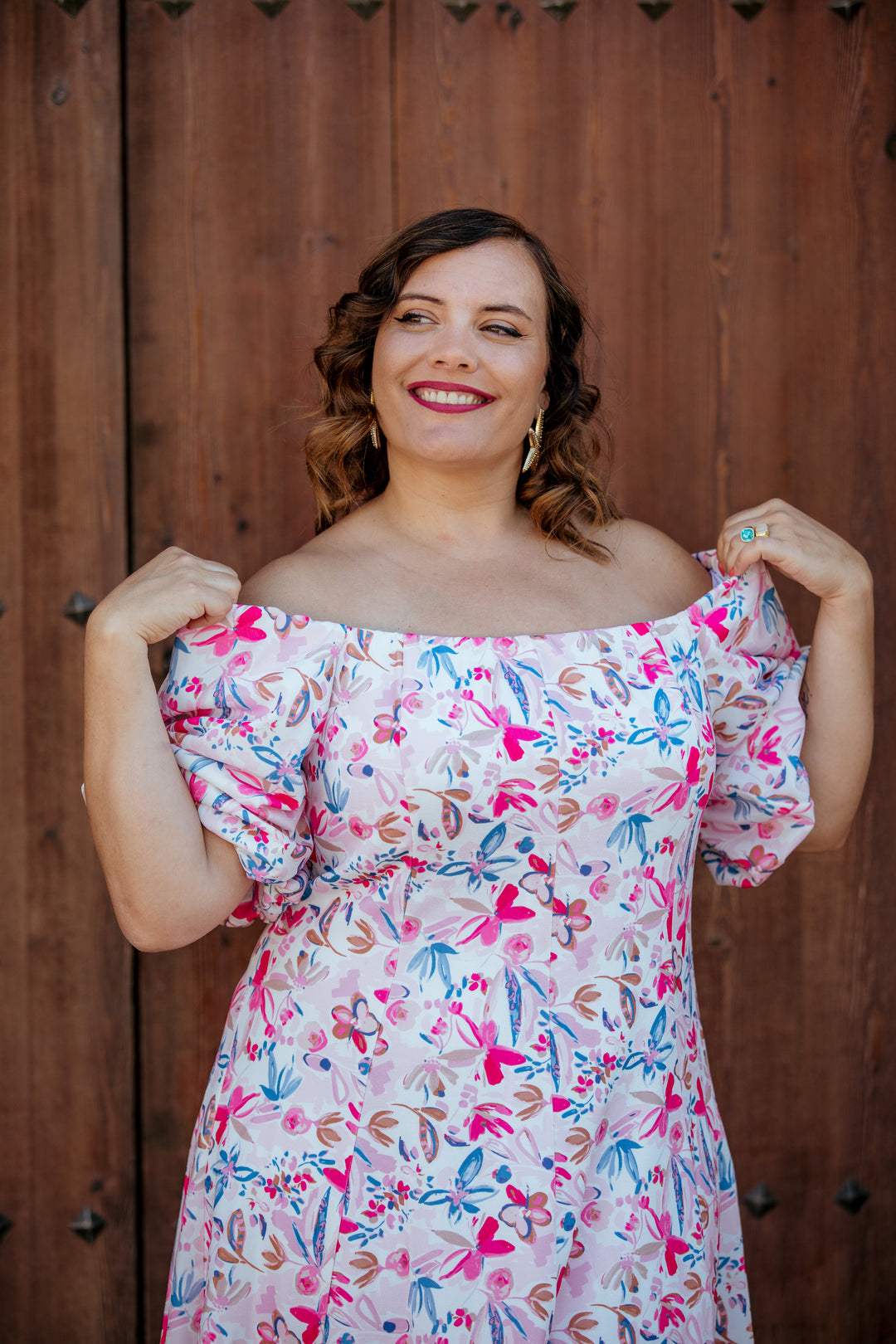 VESTIDO CALA ESTAMPADO FLORAL