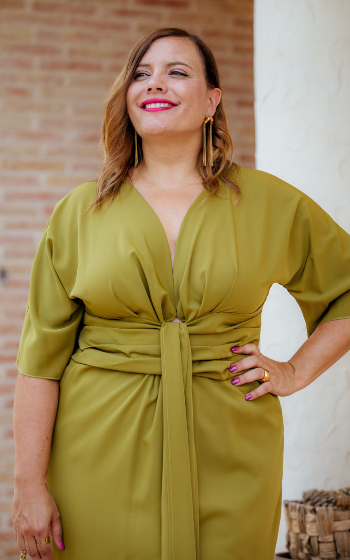Vestido Candela Verde Oliva