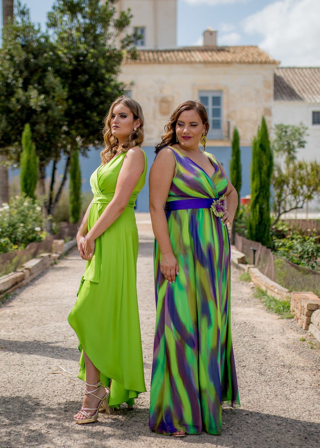 VESTIDO ESTAMPADO LARGO