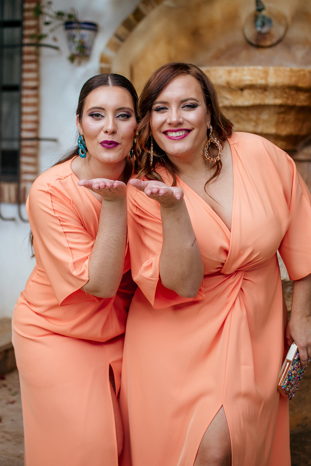 VESTIDO MARCELA MELOCOTON