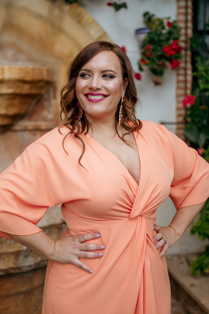 VESTIDO MARCELA MELOCOTON