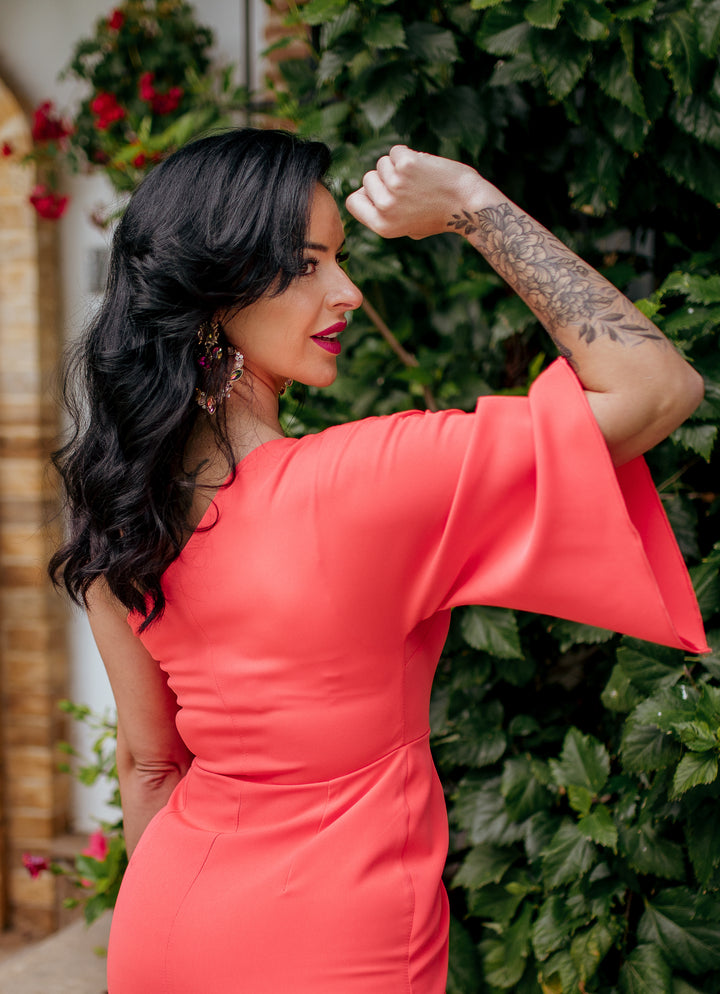 VESTIDO RENATA CORAL