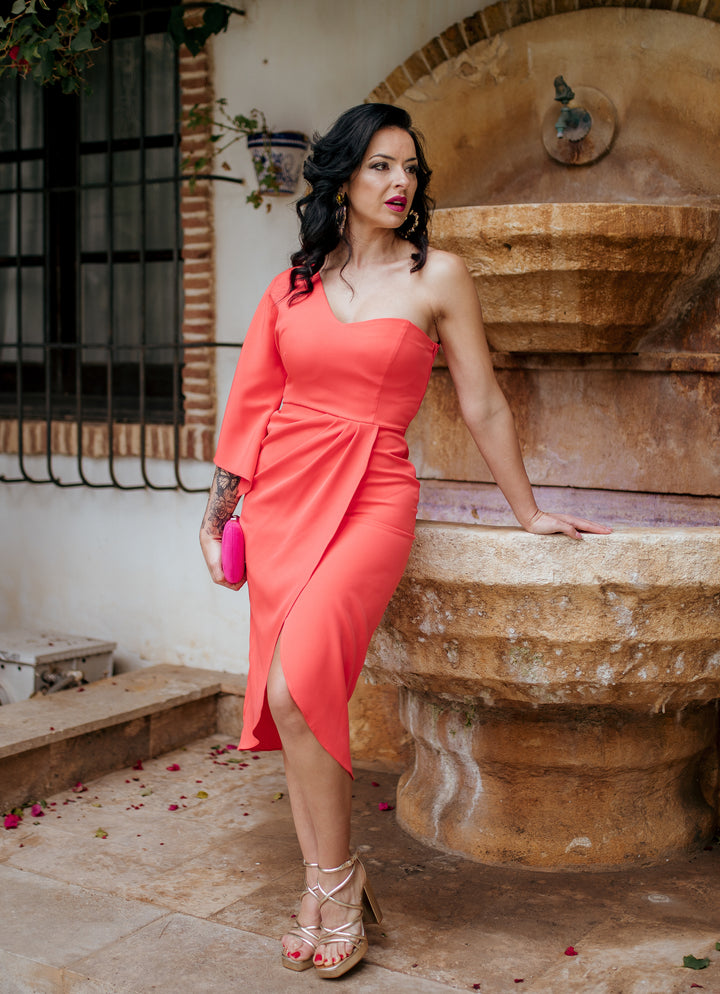 VESTIDO RENATA CORAL