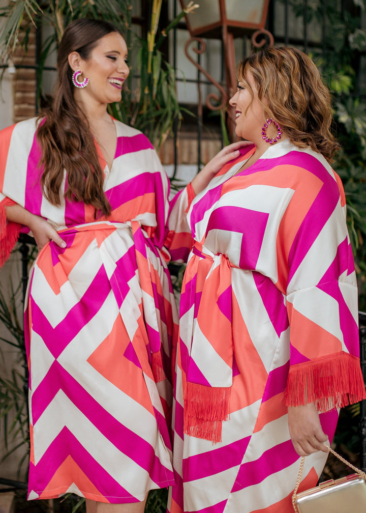 KIMONO ALMA ESTAMPADO GEOMÉTRICO