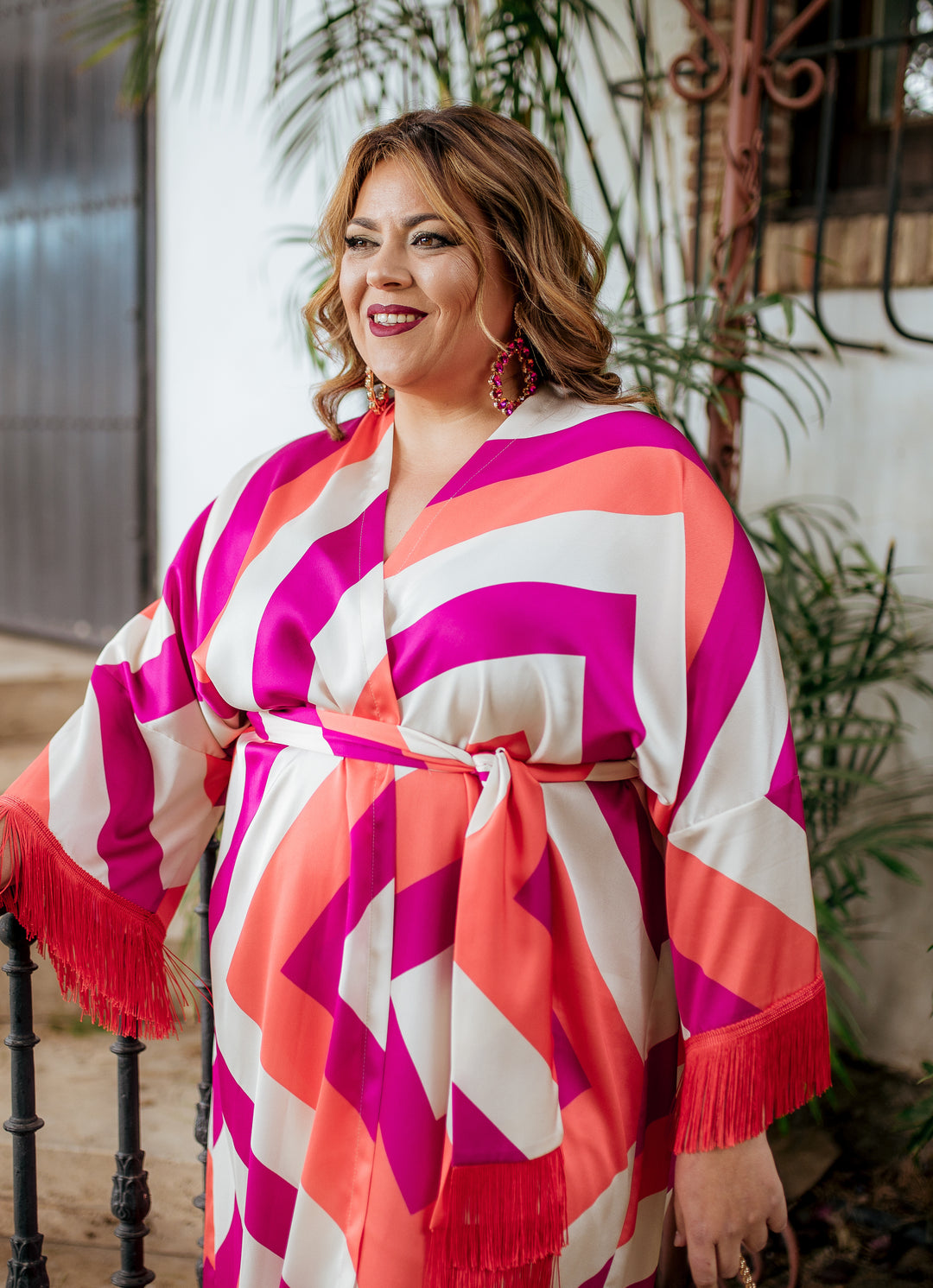 KIMONO ALMA ESTAMPADO GEOMÉTRICO