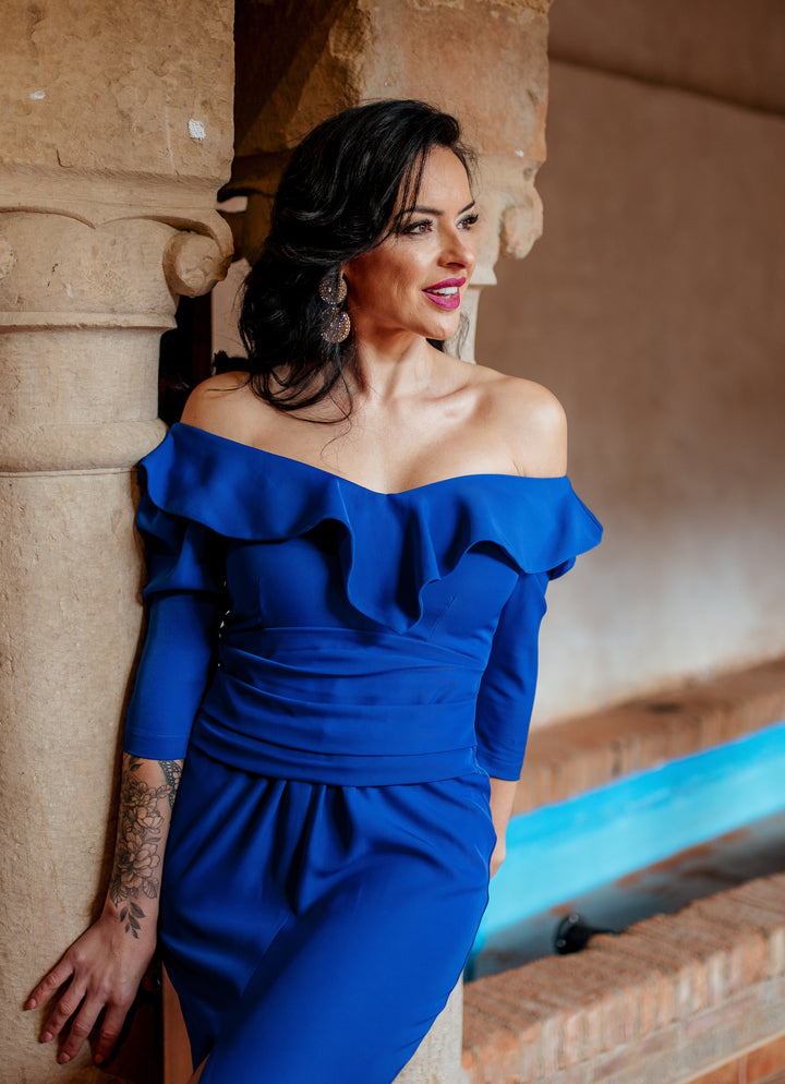 VESTIDO FELISA TINTA AZUL