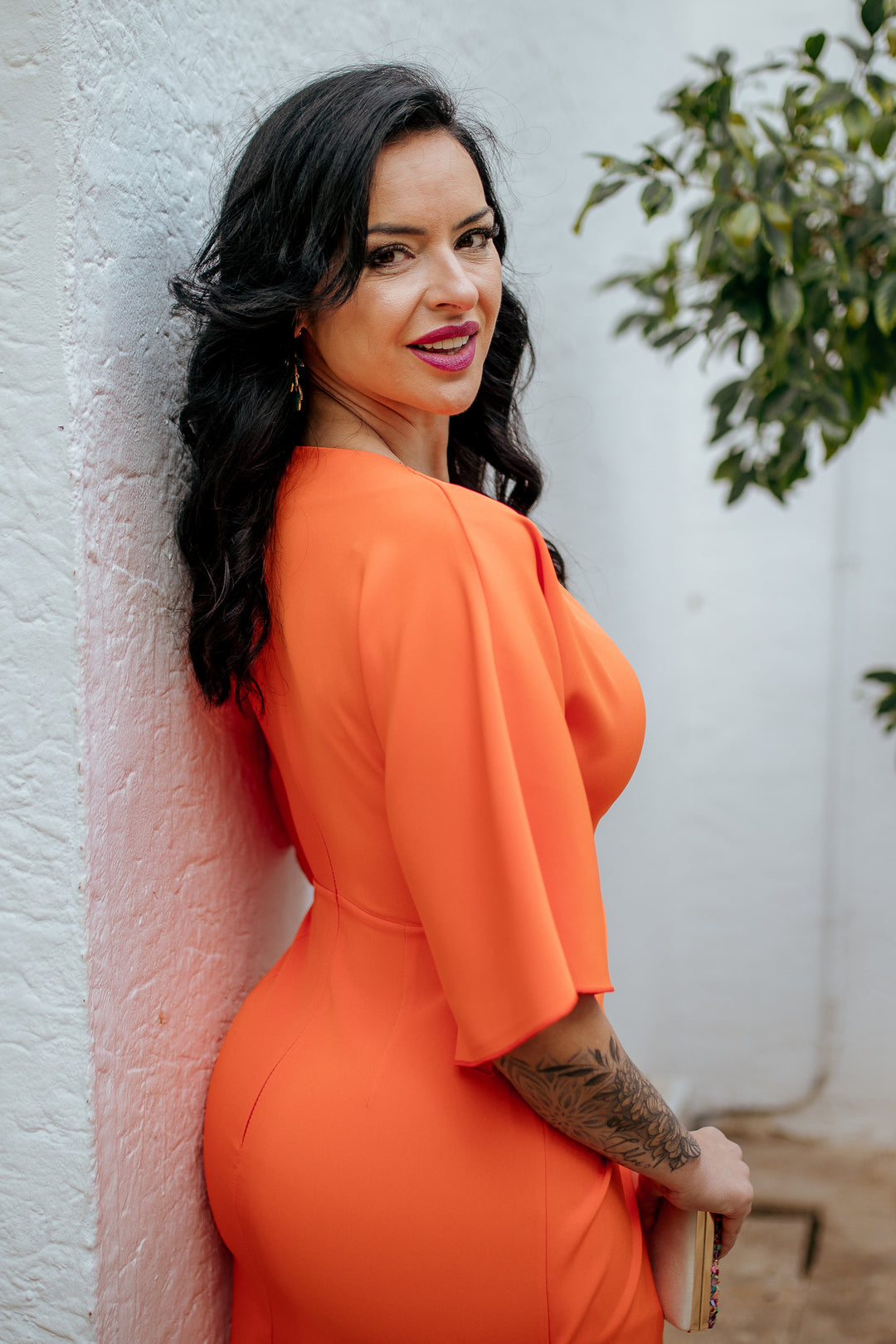 VESTIDO MARTINA PAPAYA