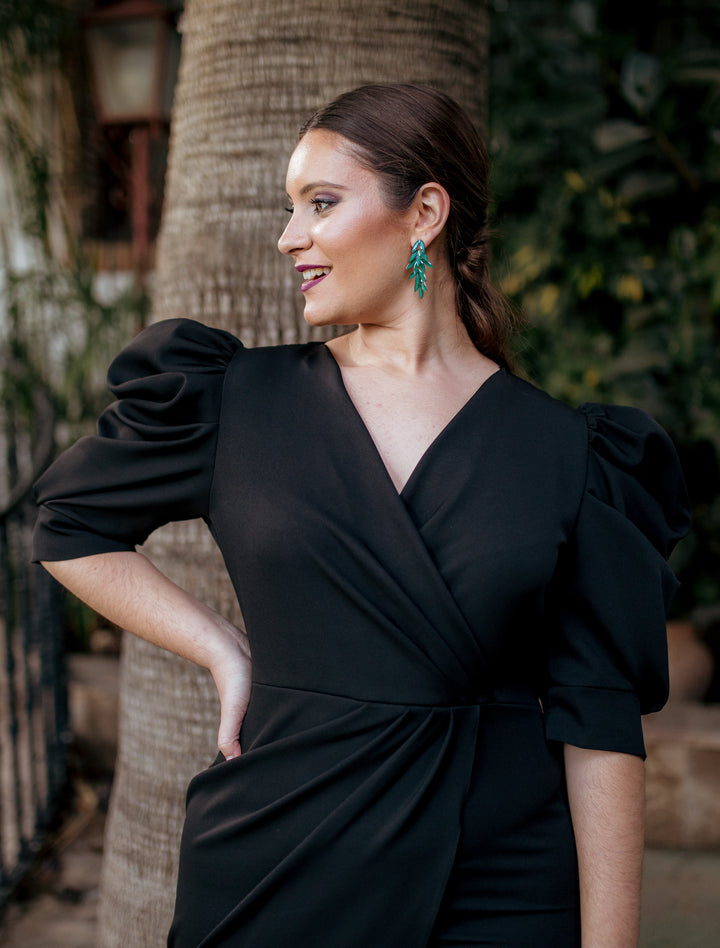 VESTIDO CAPELA NEGRO