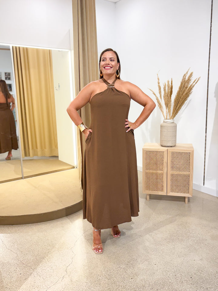Vestido Palermo Marrón