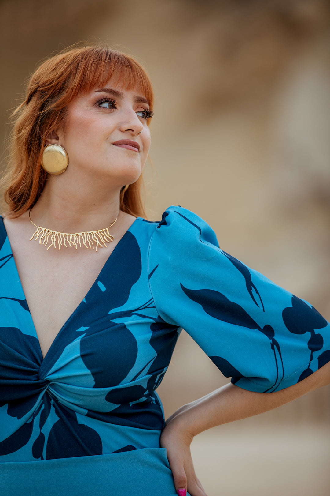 Blusa Indira Estampado Azul