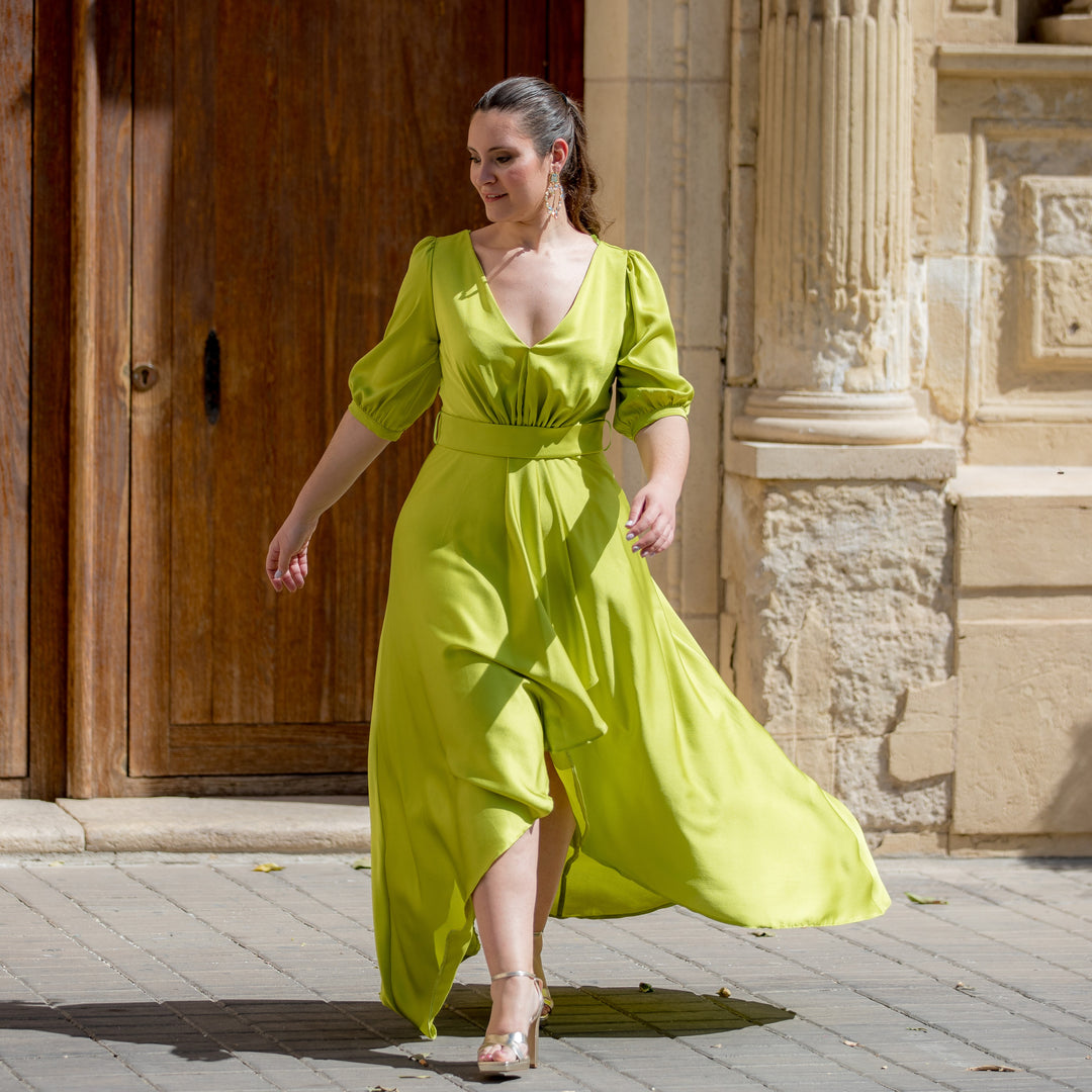 VESTIDO SALSA PISTACHO