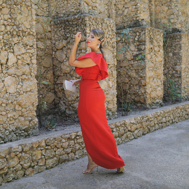 Vestido Alía Rojo
