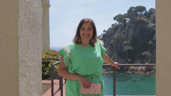 BLUSA DE CRETA VERDE