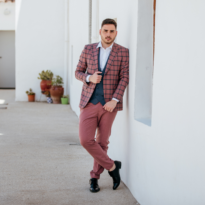 TRAJE COMPLETO CUADROS