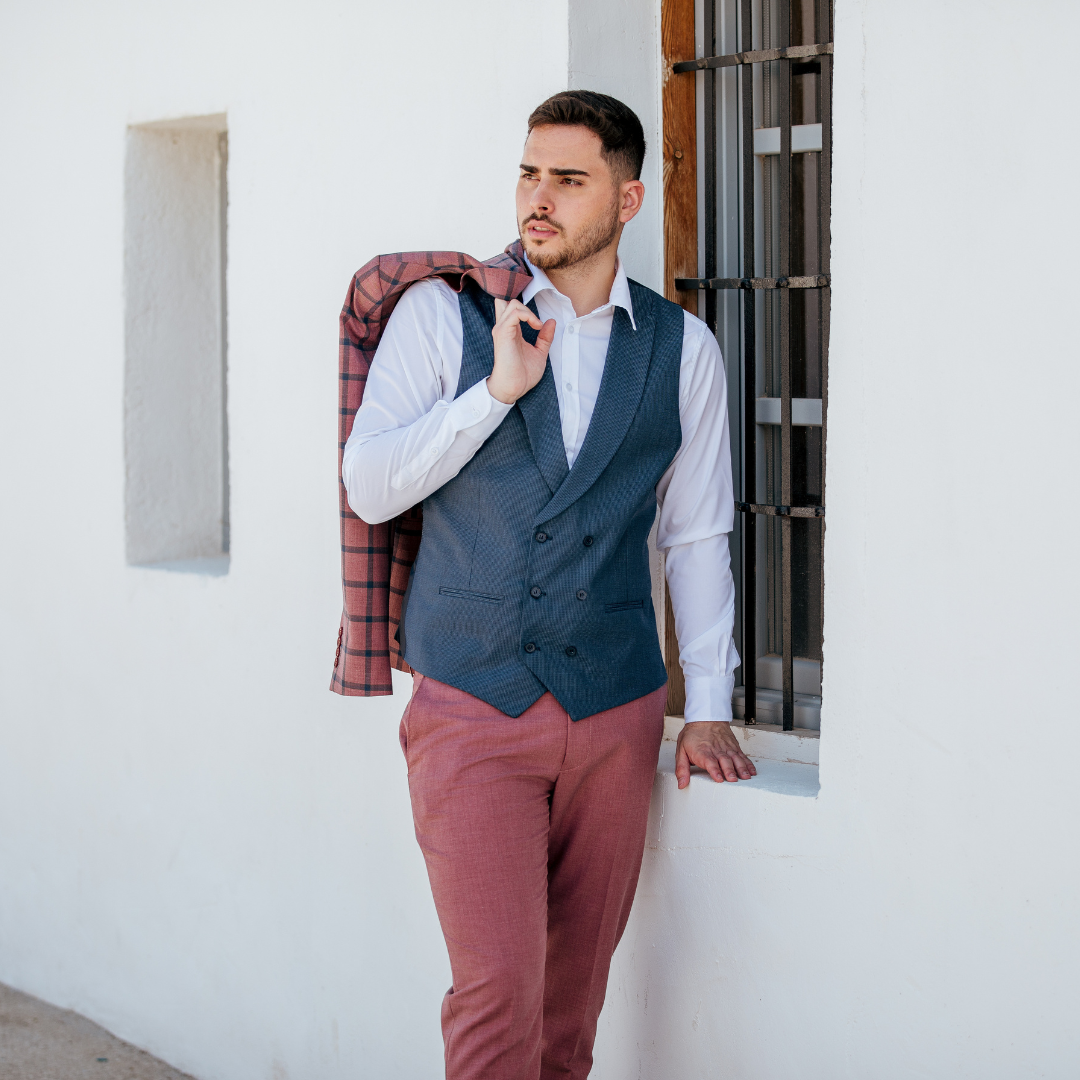 TRAJE COMPLETO CUADROS