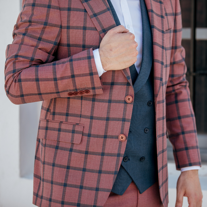 TRAJE COMPLETO CUADROS