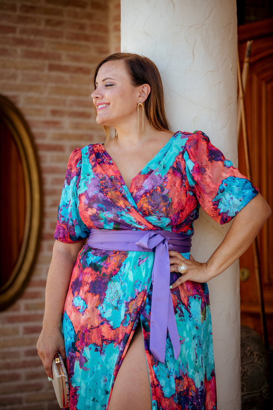 Plus Size Vestidos De Fiesta Mango Tallas Grandes Vestido Violeta