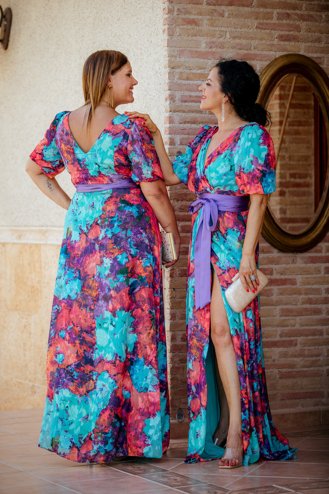 VESTIDO CELIA ESTAMPADO MORADO