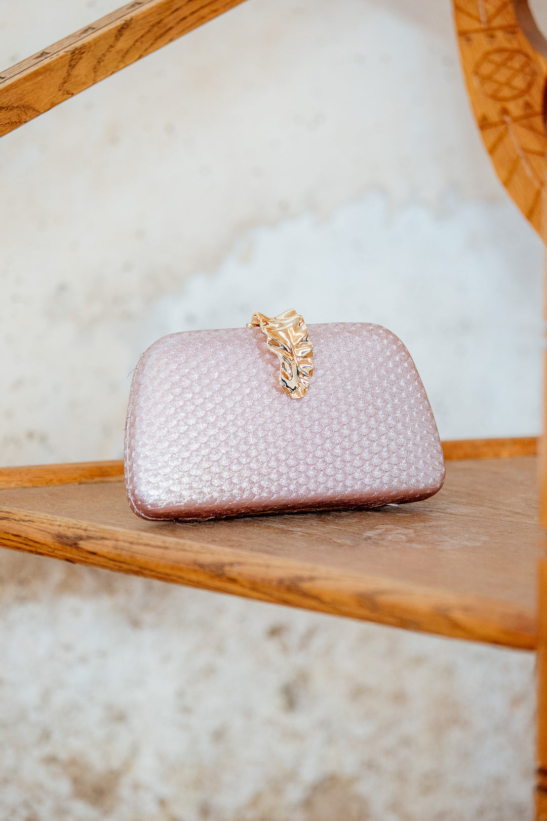 CLUTCH ROSA BRILLO