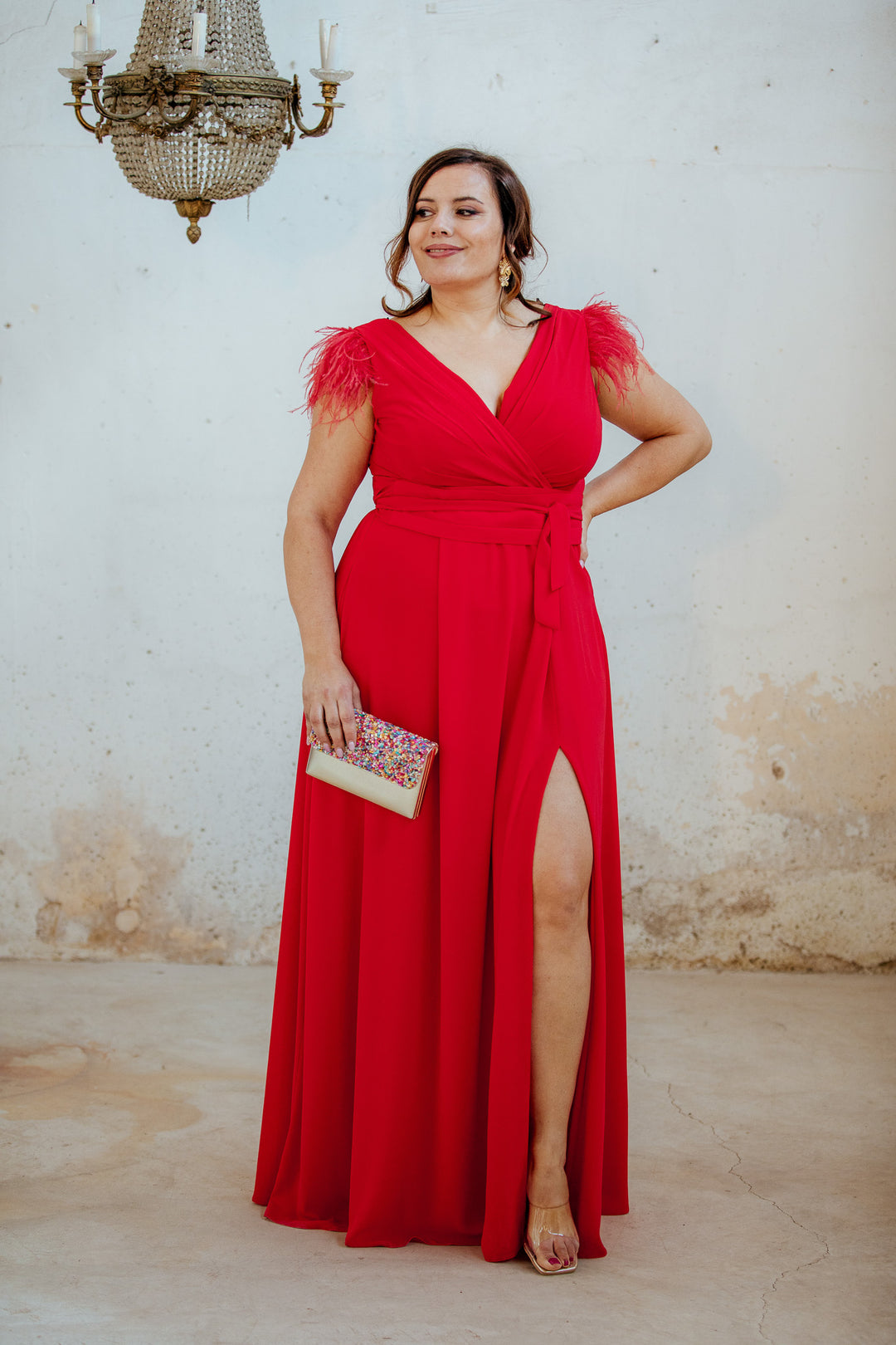 VESTIDO LIORA ROJO