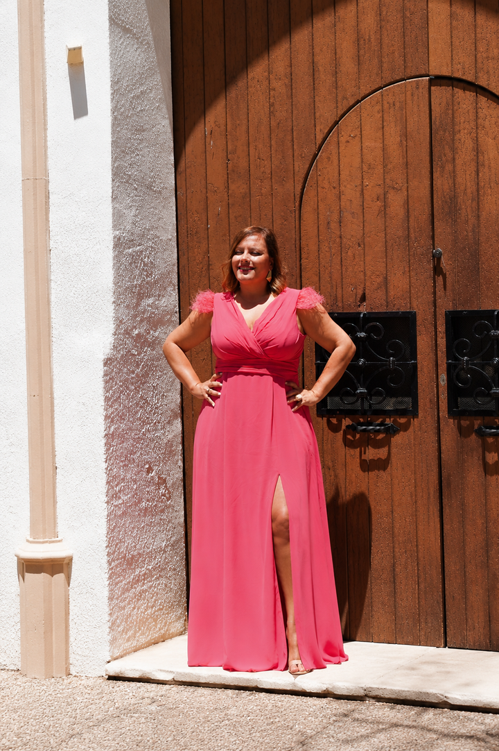 Vestido Plumas