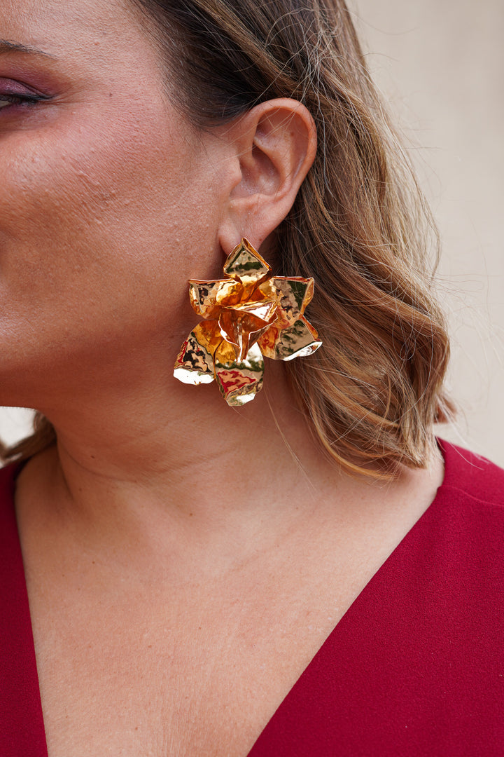 Pendiente Narciso Dorado