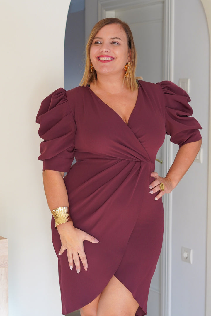 Vestido Capela Granate