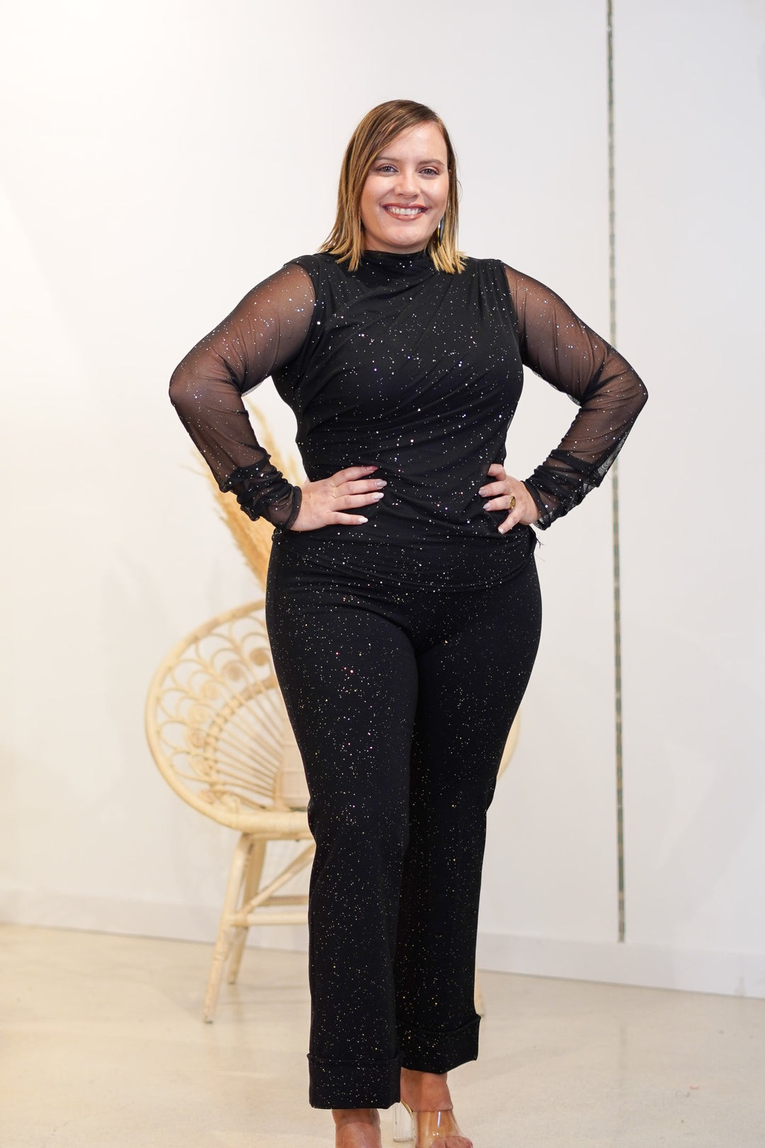 Pantalon Destellos Negro