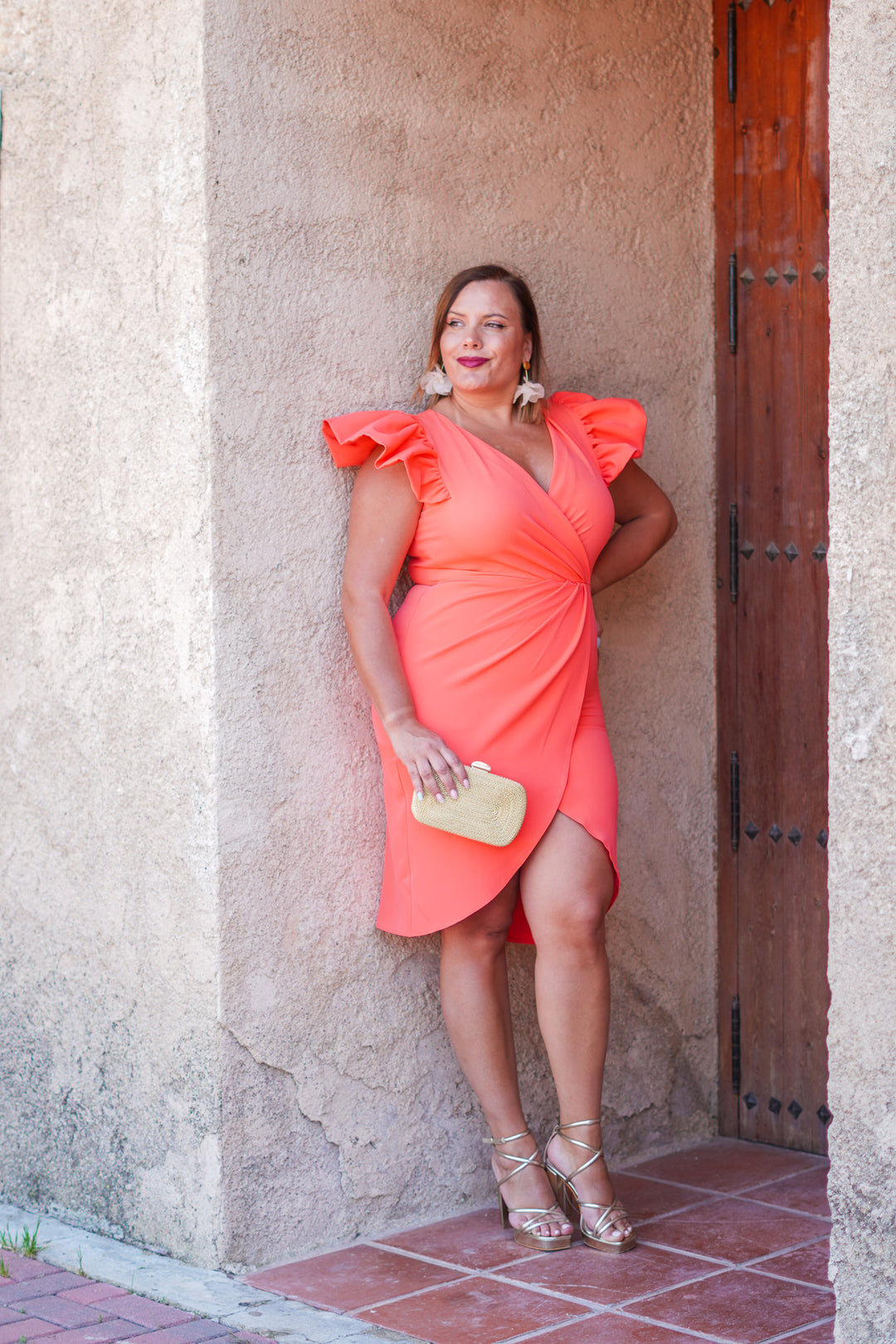 Vestido Tulipan Aire Coral