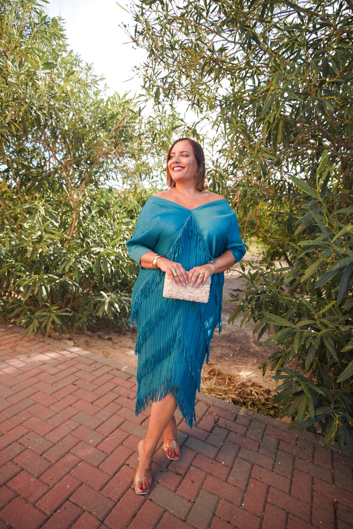 Vestido Aurora Aguamarina