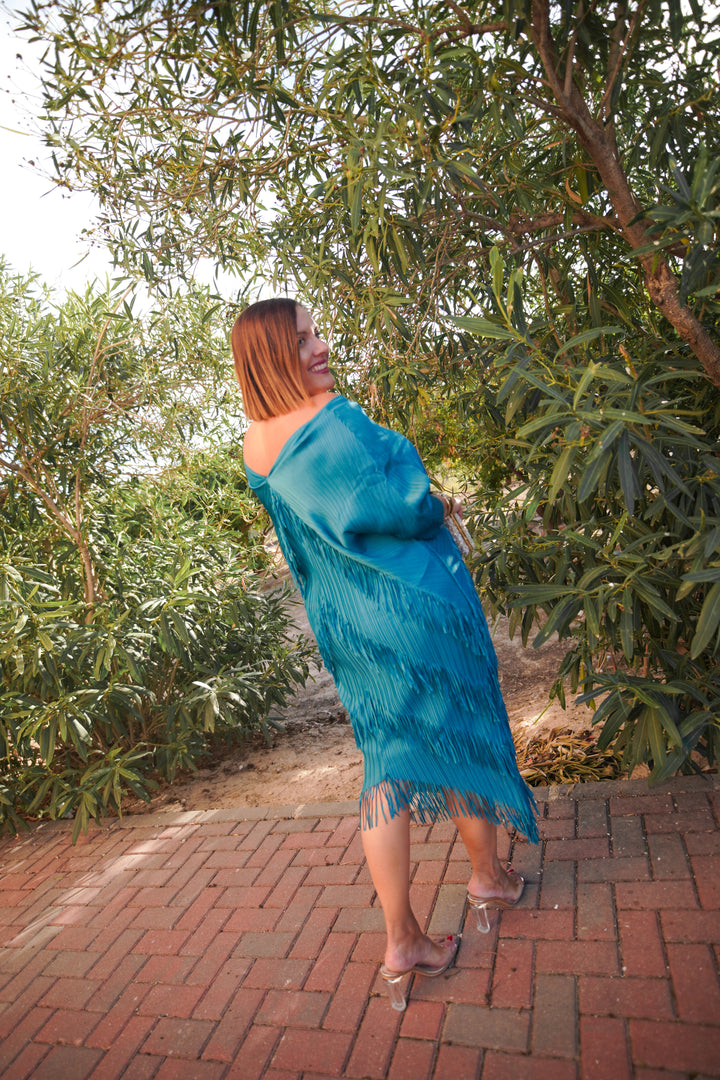 Vestido Aurora Aguamarina