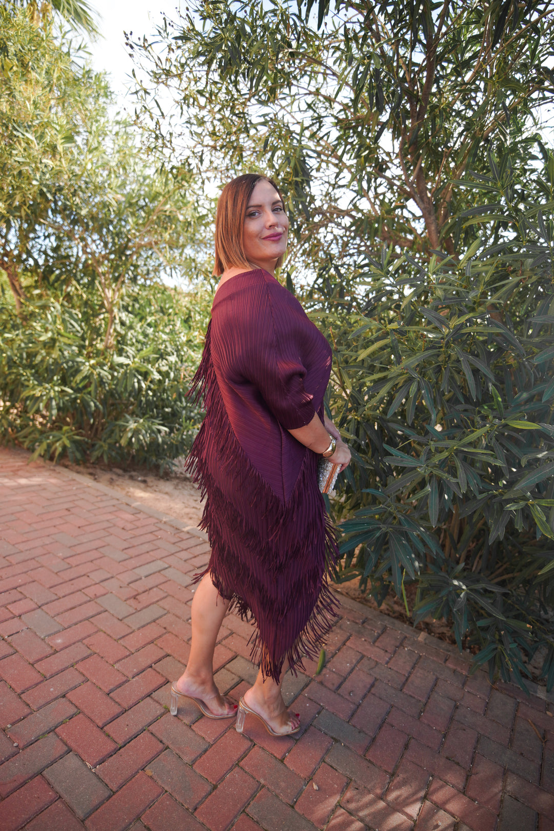 Vestido Aurora Berenjena