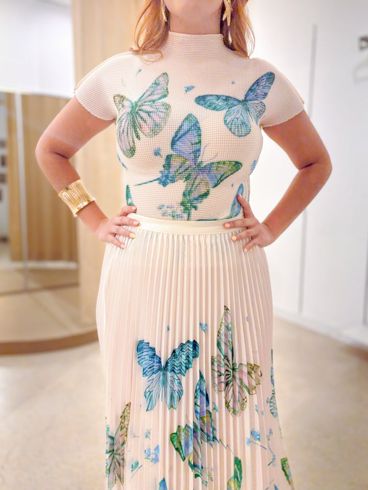 Conjunto Falda Lis Azul