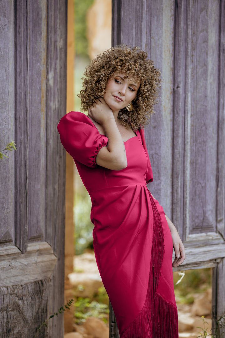VESTIDO AMBESA FRESA