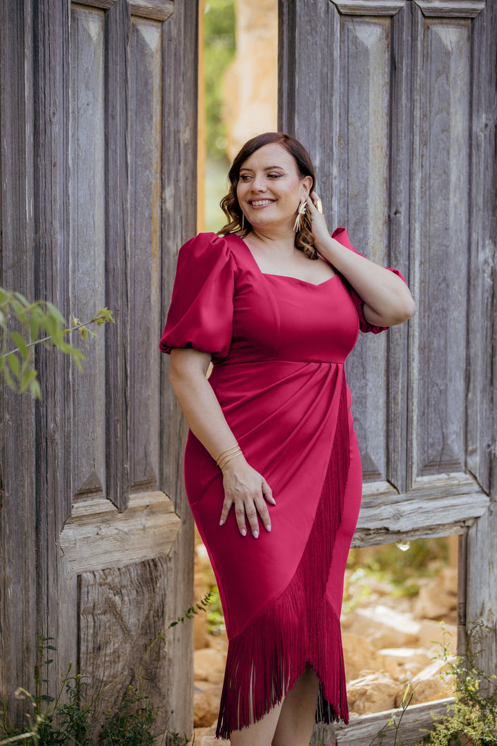 VESTIDO AMBESA FRESA