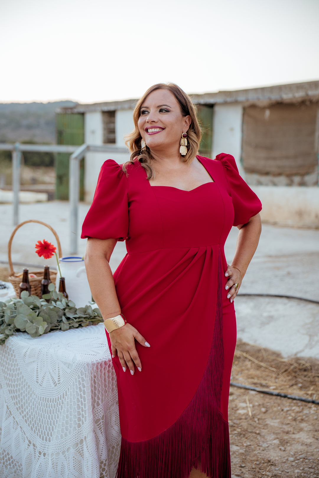 Vestido Ambesa Rojo