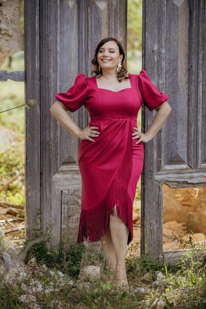 VESTIDO AMBESA FRESA