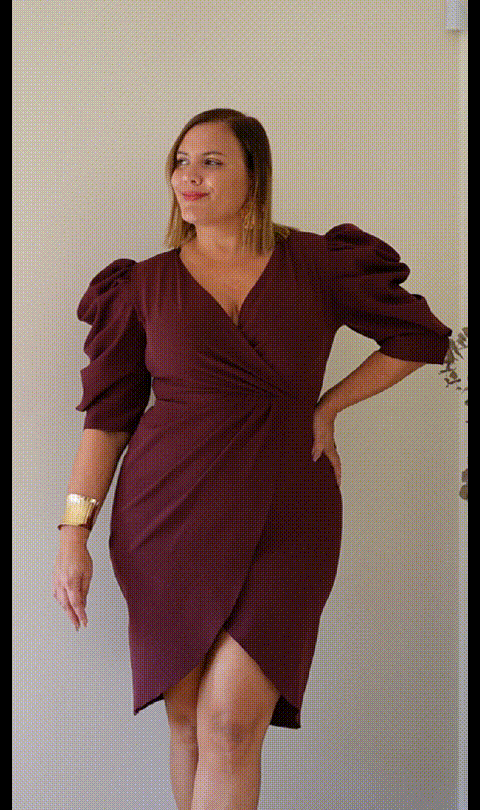 Vestido Capela Granate