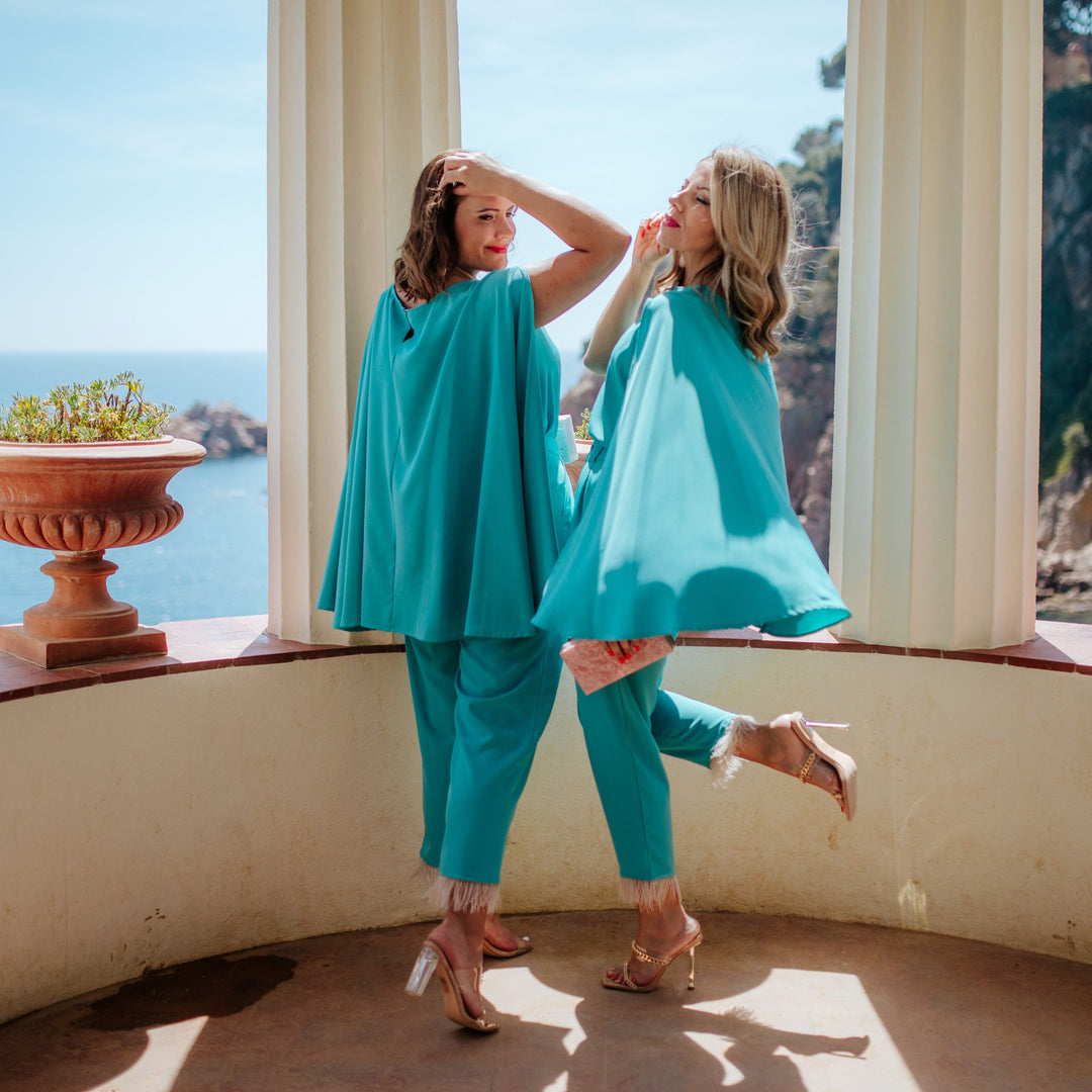 CALÇA AMALFI AQUAMARINE